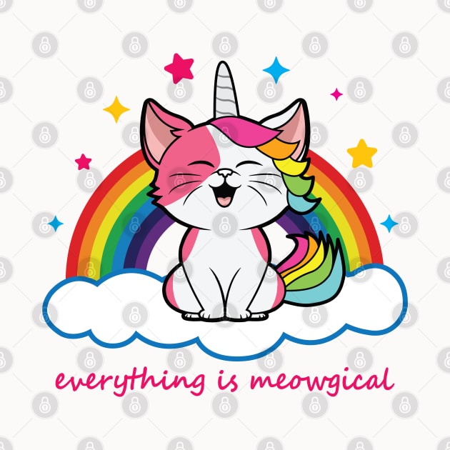 Cute Caticorn - Everything is Meowgical by Julorzo