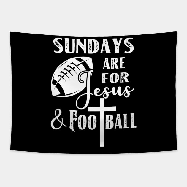 Football Funny Christian Quotes Gift Tapestry by everetto