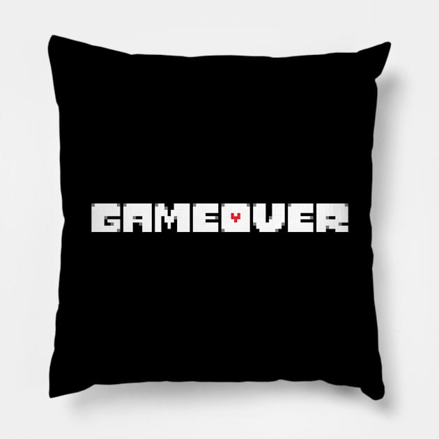 love gameover Pillow by prettyguardianstudio