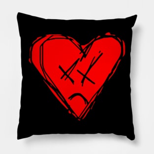 Emo Heart Pillow