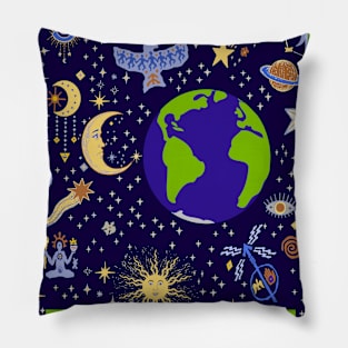 Tarot Card THE WORLD Pillow