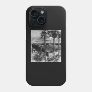 drinking cow - Max Liebermann Phone Case