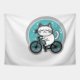 New Bicycle Cat Takes to the Stars Tapestry