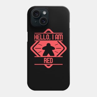 Hello I Am Red Board Games Addict Phone Case