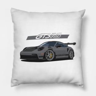 Car 911 gt3 rs dark grey Pillow