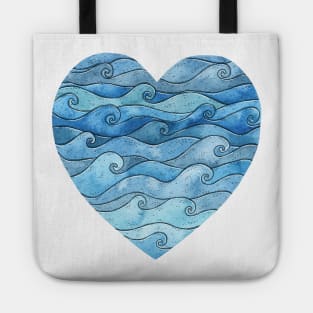 Ocean Heart Tote