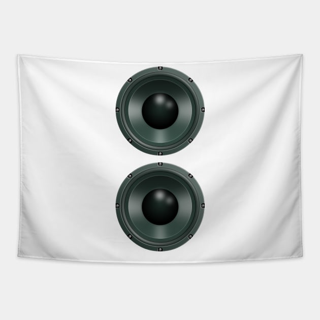 Double Woofer Transparent Tapestry by skycloudpics