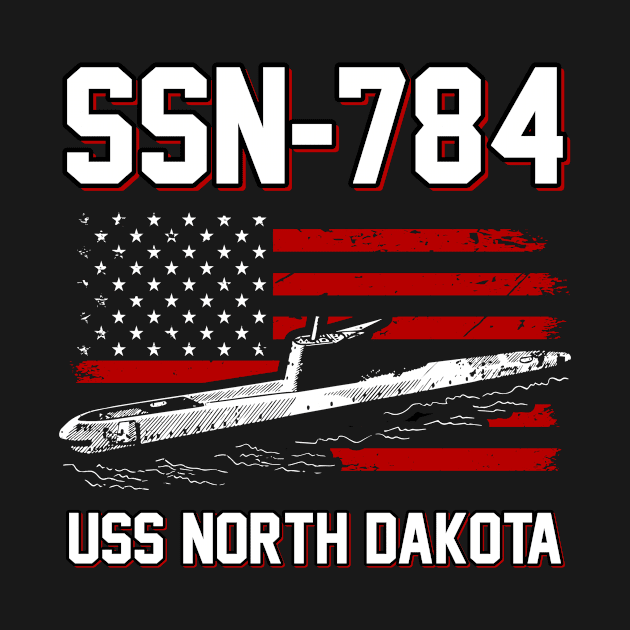 SSN-784 USS North Dakota T-Shirt by Zone32