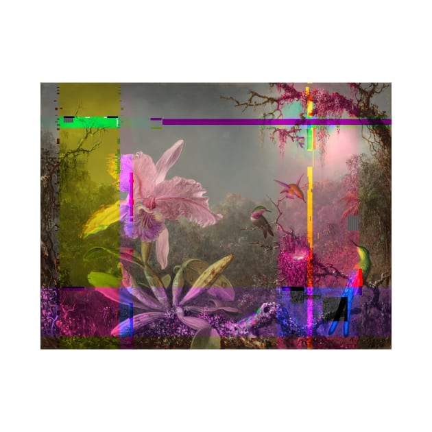 Glitch orchids by ArtInPi