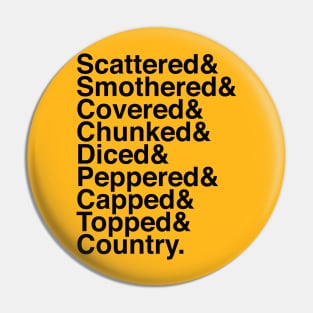 Helvetica Browns Pin