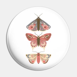 Moths Flying Pin