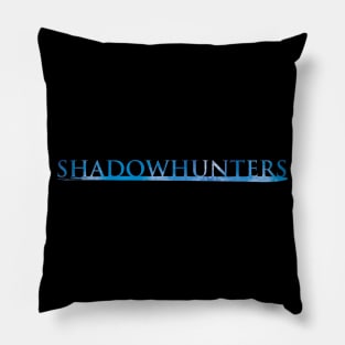 Shadowhunters logo / The Mortal Instruments (blue watercolour) - Clary, Alec, Jace, Izzy, Magnus - Malec - Parabatai - rune Pillow