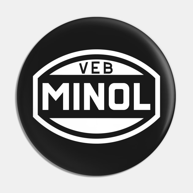 VEB Minol logo (original in white) Pin by GetThatCar