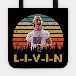 Vintage Confused L-I-V-I-N Movies Film Gift For Men Tote