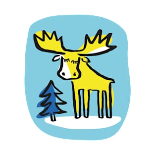 Swedish Moose in the Woods T-Shirt