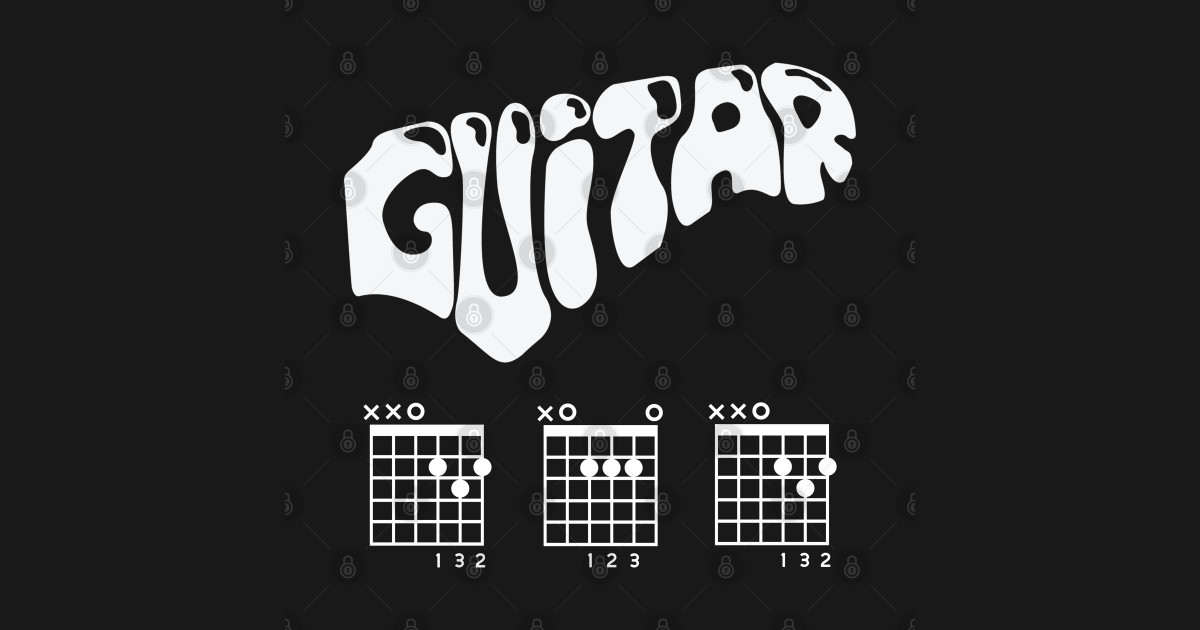 Download Guitar Dad Chords -Father's Day Gift for Dad - Guitar Dad - Sticker | TeePublic AU