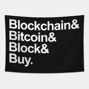 Bitcoin Helvetica List T-Shirt Tapestry