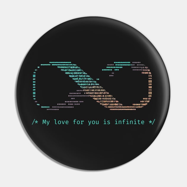 My love for you is infinite - V1 Pin by SMCLN