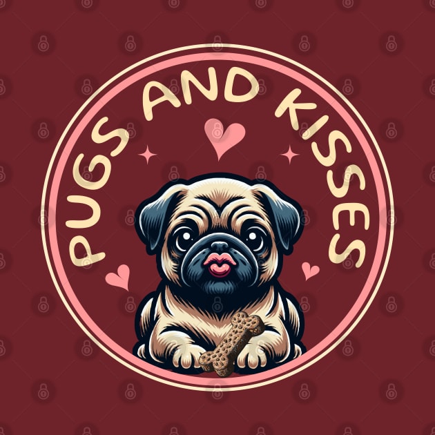 Pugs and Kisses by Blended Designs