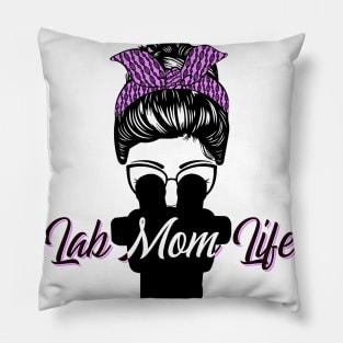 Lab Mom Life Science Microscope Biology Mother’s Day Design Pillow