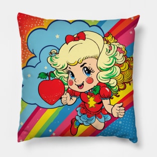 Vintage Rainbow Brite 80s Pillow