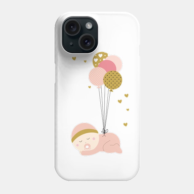 Baby girl Phone Case by grafart