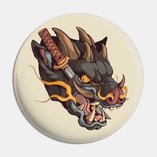 demon boar Pin