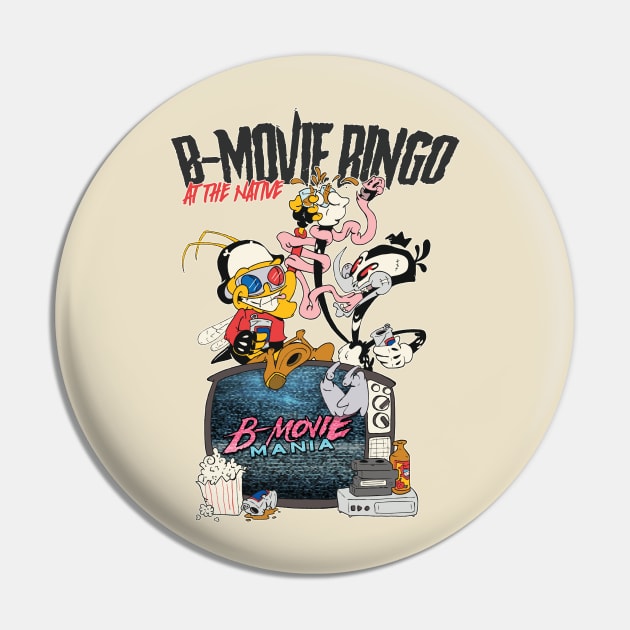 B-Movie Bingo Pin by B-Movie Mania