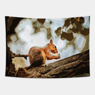 Squirrel cartoon Tapestry