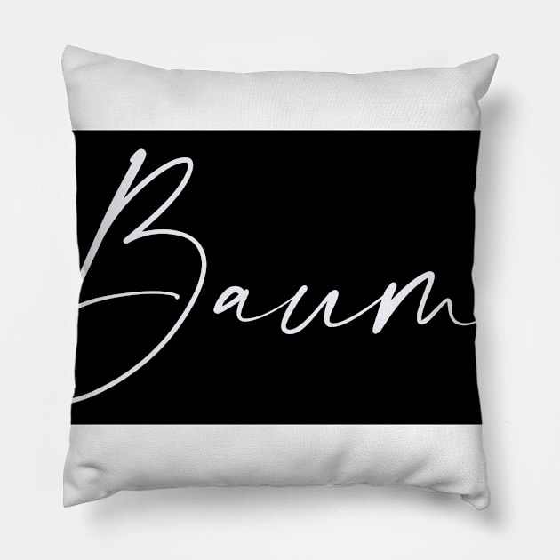 Baum Name, Baum Birthday Pillow by flowertafy