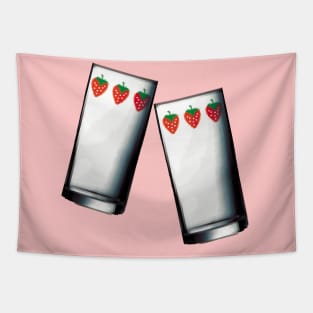 Nana strawberry glasses - Pixel Art #002 Tapestry