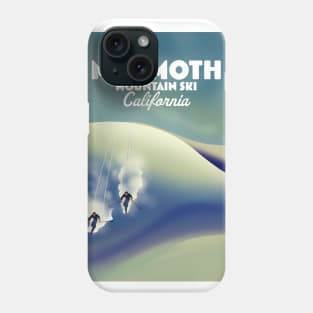 Mammoth ski, California travel poster Phone Case