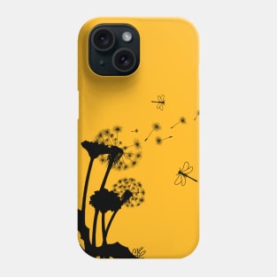 Dandelion Silhouette Phone Case