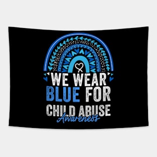 Child Abuse Prevention Awareness Month Blue Ribbon gift idea Tapestry