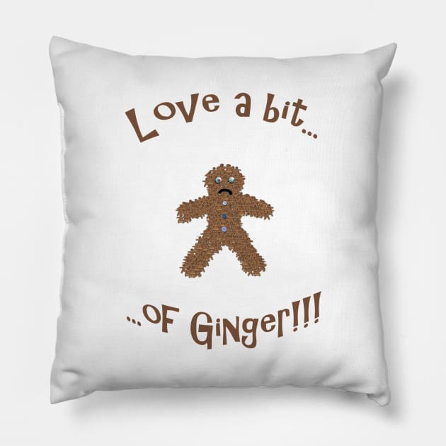 Gingerbread Man made from Gingerbread Men & Women Pillow by karenmcfarland13