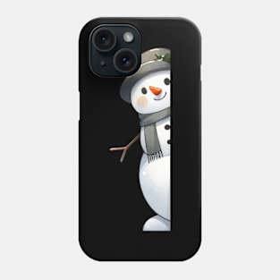 merry christmas snowman Phone Case