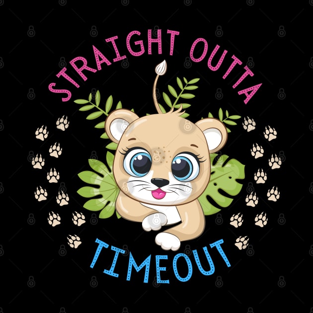 Straight Outta Timeout Cute and Smart Cookie Sweet little tiger in a hat cute baby outfit by BoogieCreates