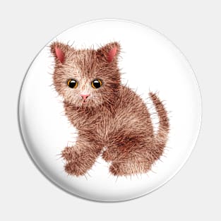 Messy Kitten Pin