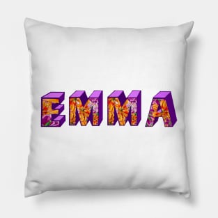 Top 10 best personalised gifts 2022  - Emma- personalised,personalized custom name with flowers Pillow