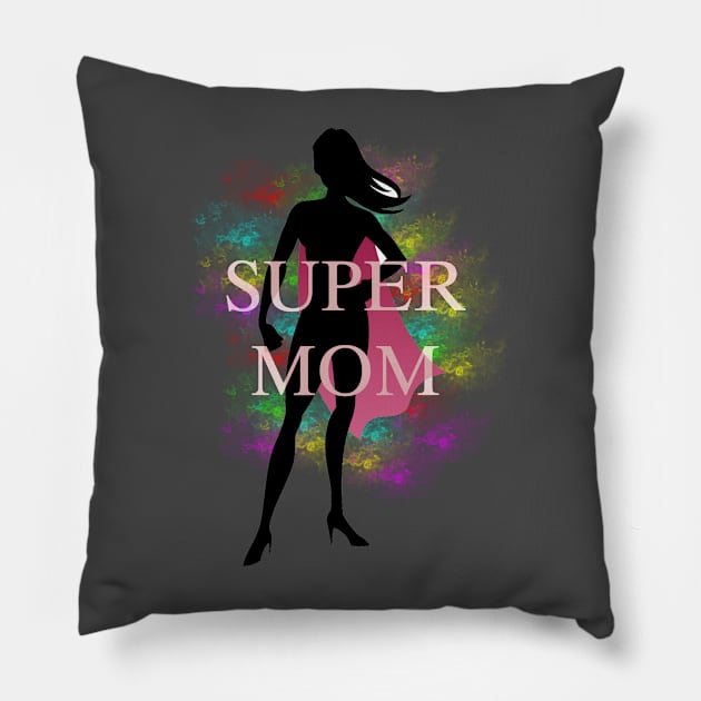 SUPER MOM Pillow by makram