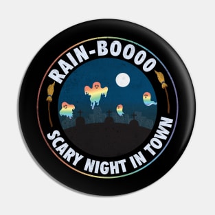 Halloween Gay Design | Rain-Boooo Pin