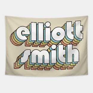 Elliott Smith - Retro Rainbow Letters Tapestry