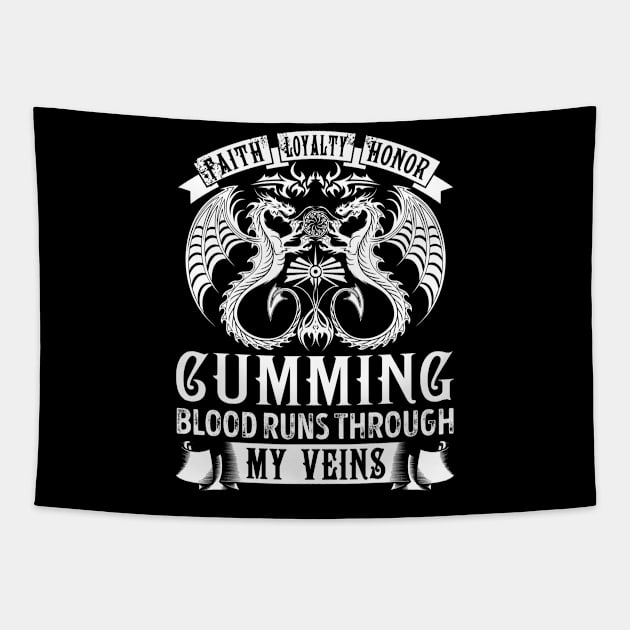 CUMMING Tapestry by T-shirt with flowers