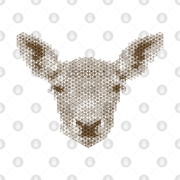 Kumiko Deer Animal Portrait by shultcreative