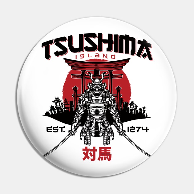 Tsushima Island Pin by MindsparkCreative