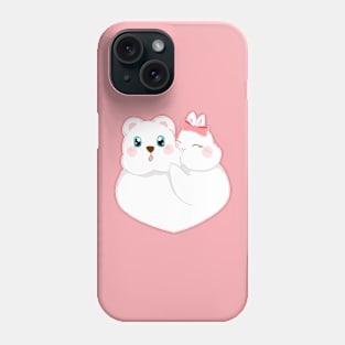 Bear Rabbit Shock Kiss | Bunniesmee Phone Case