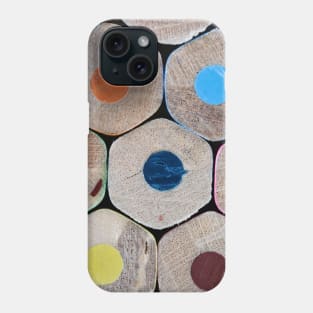 Coloured crayons Phone Case