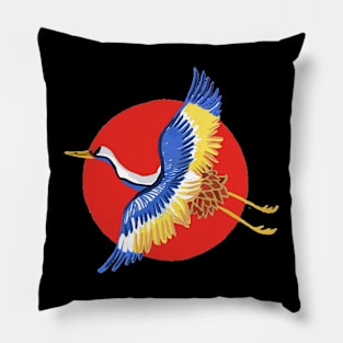 Flying Crane Pillow