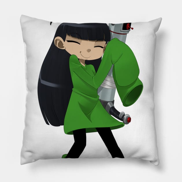 Codename: Kids Next Door - Numbuh 3 Pillow by Reddanmanic