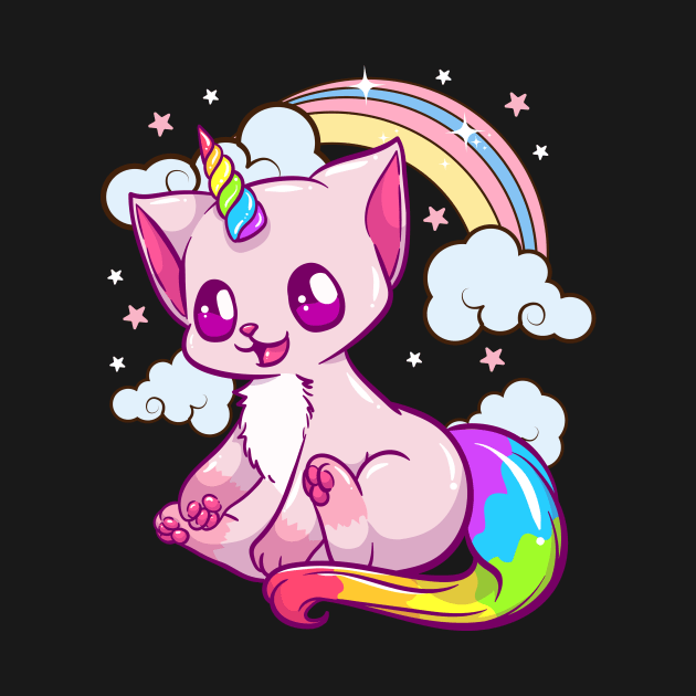 Cute & Funny Unicorn Cat Rainbow Kitty Unicorn by theperfectpresents